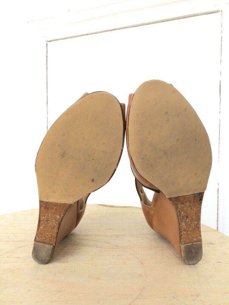 Martin Margiela Brown French Women’s Sandals 1975 Replica Size US 6