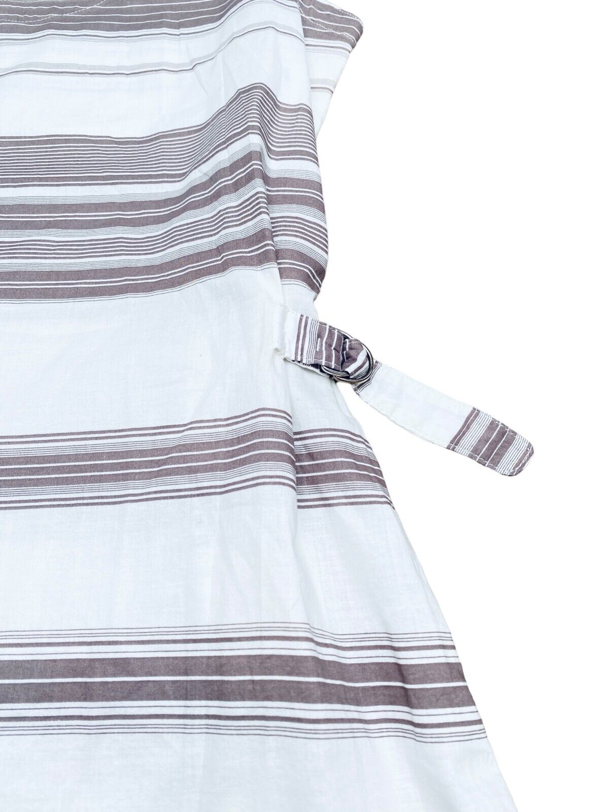 Martin Margiela SS 2008 White brown striped tank top / Small dress Unisex