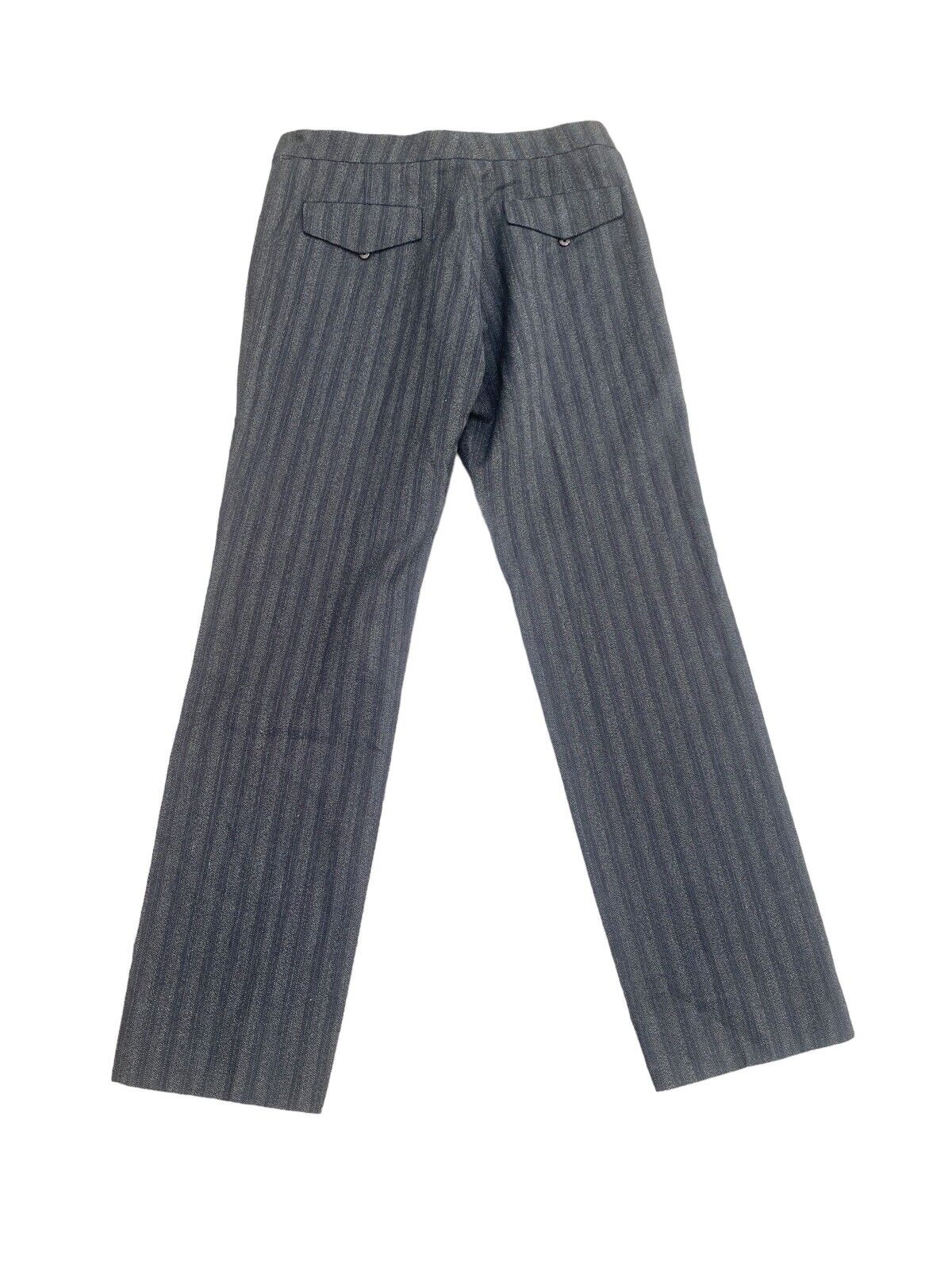 Grey Striped Formal Pants