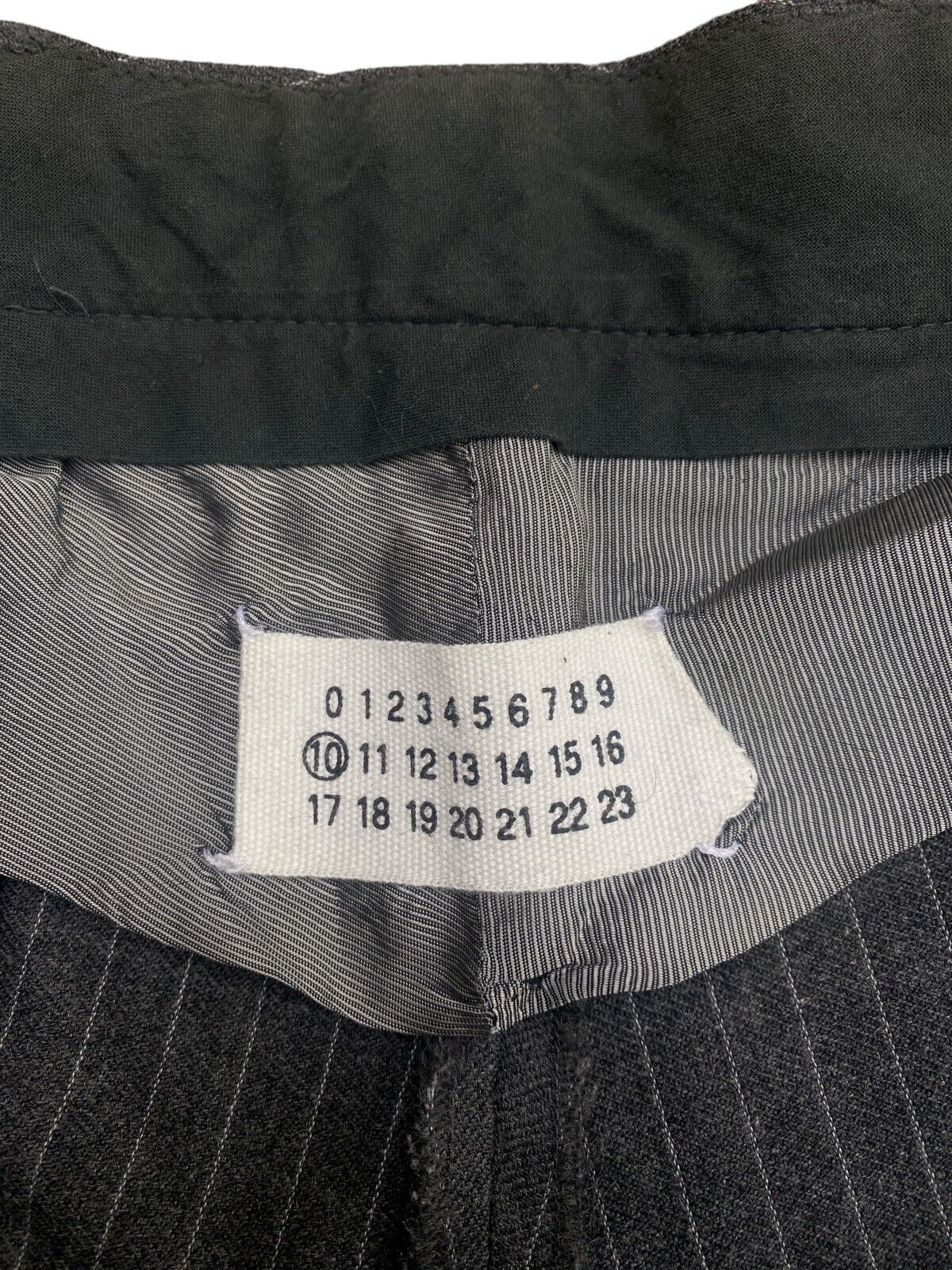 FW 2003 Grey Striped Formal Pants