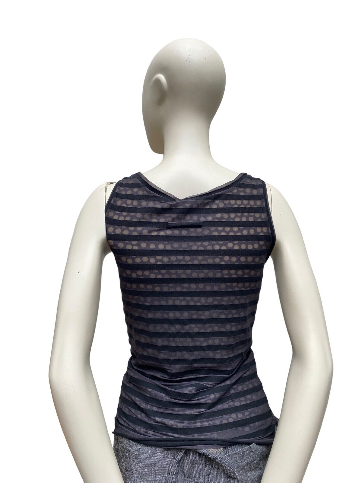 Jean Paul Gaultier Vintage dot nylon Tank top Double layer Size M Medium