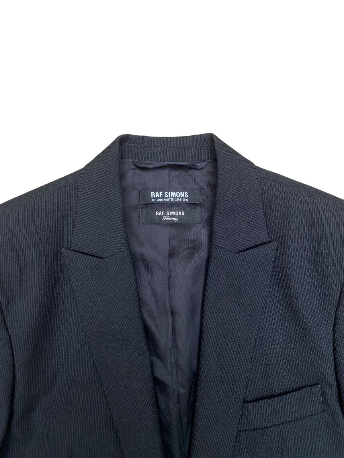 FW 2008 - 2009 Tailor Black Thin Striped Jacket
