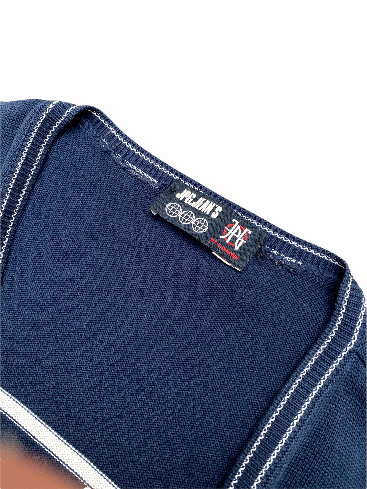 Navy White Cardigan Unisex