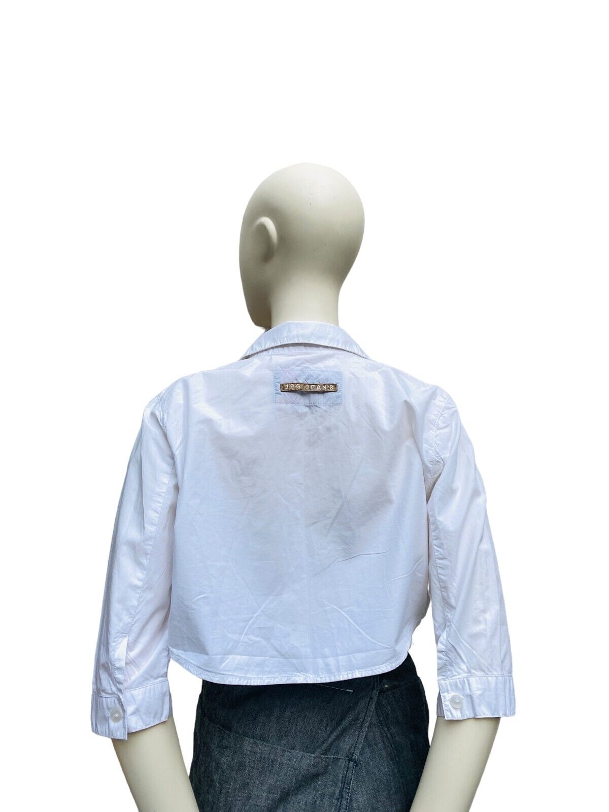 Vintage Cropped white shirt Size IT 46 EU 42 fits M