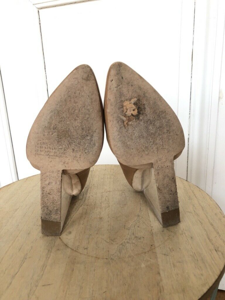 Martin Margiela X H&M Plexi shoes Nude Size US 9