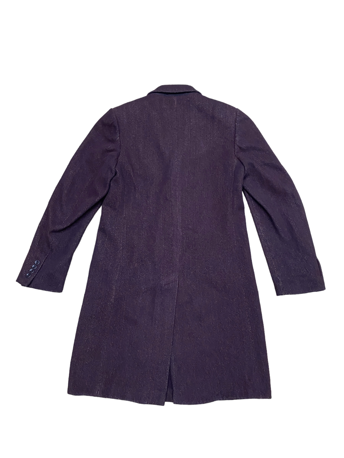 Burgundy Wool / Cotton Coat