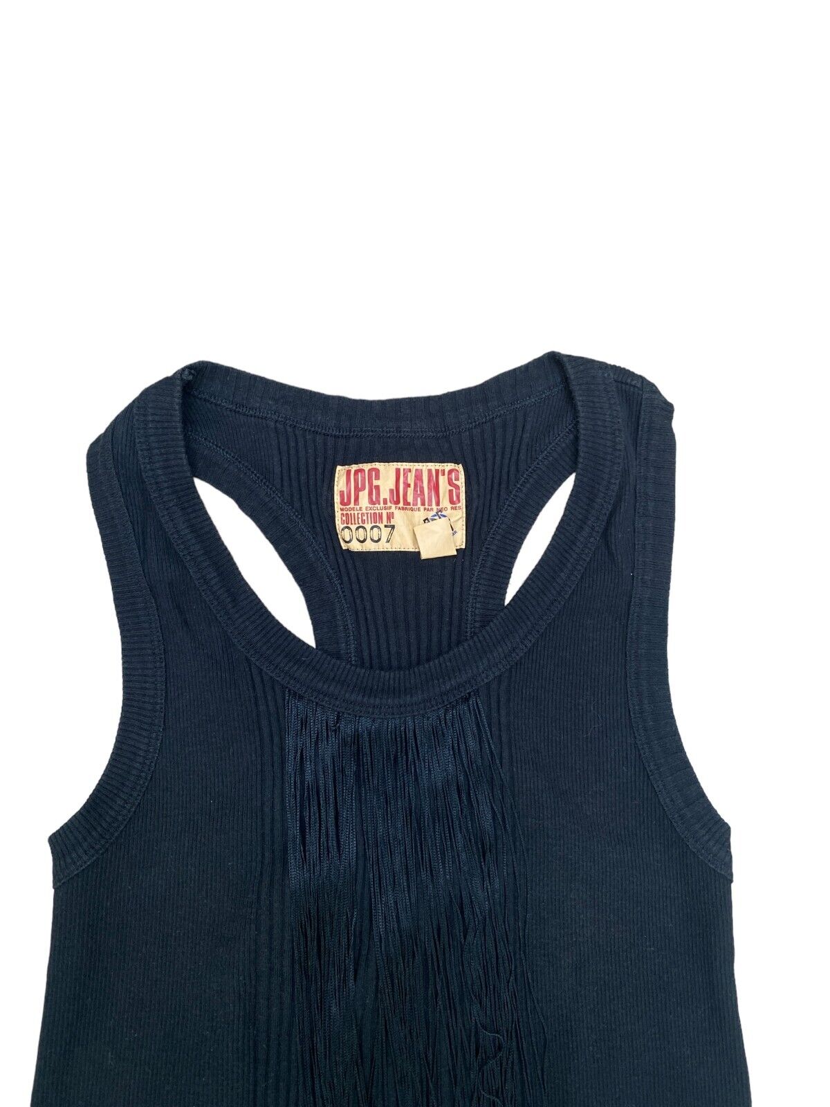 Jeans Vintage Fringed Black tank top