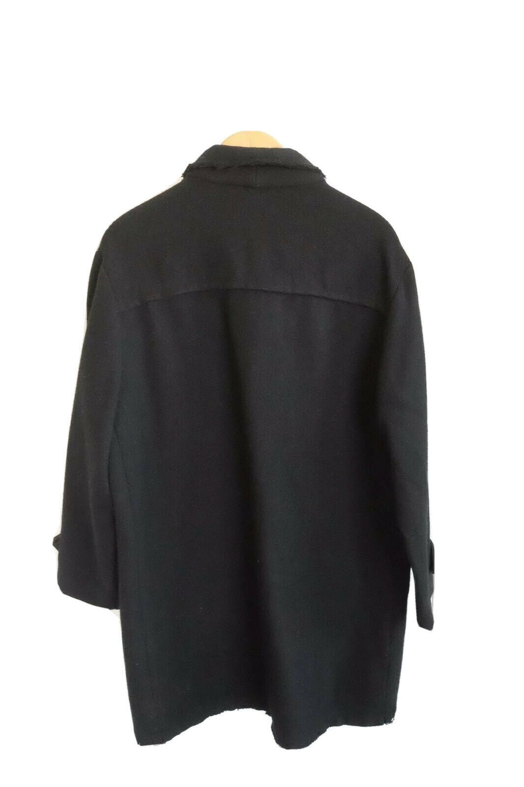 Ralph Lauren WOOL BLACK DUFFLE COAT Size M