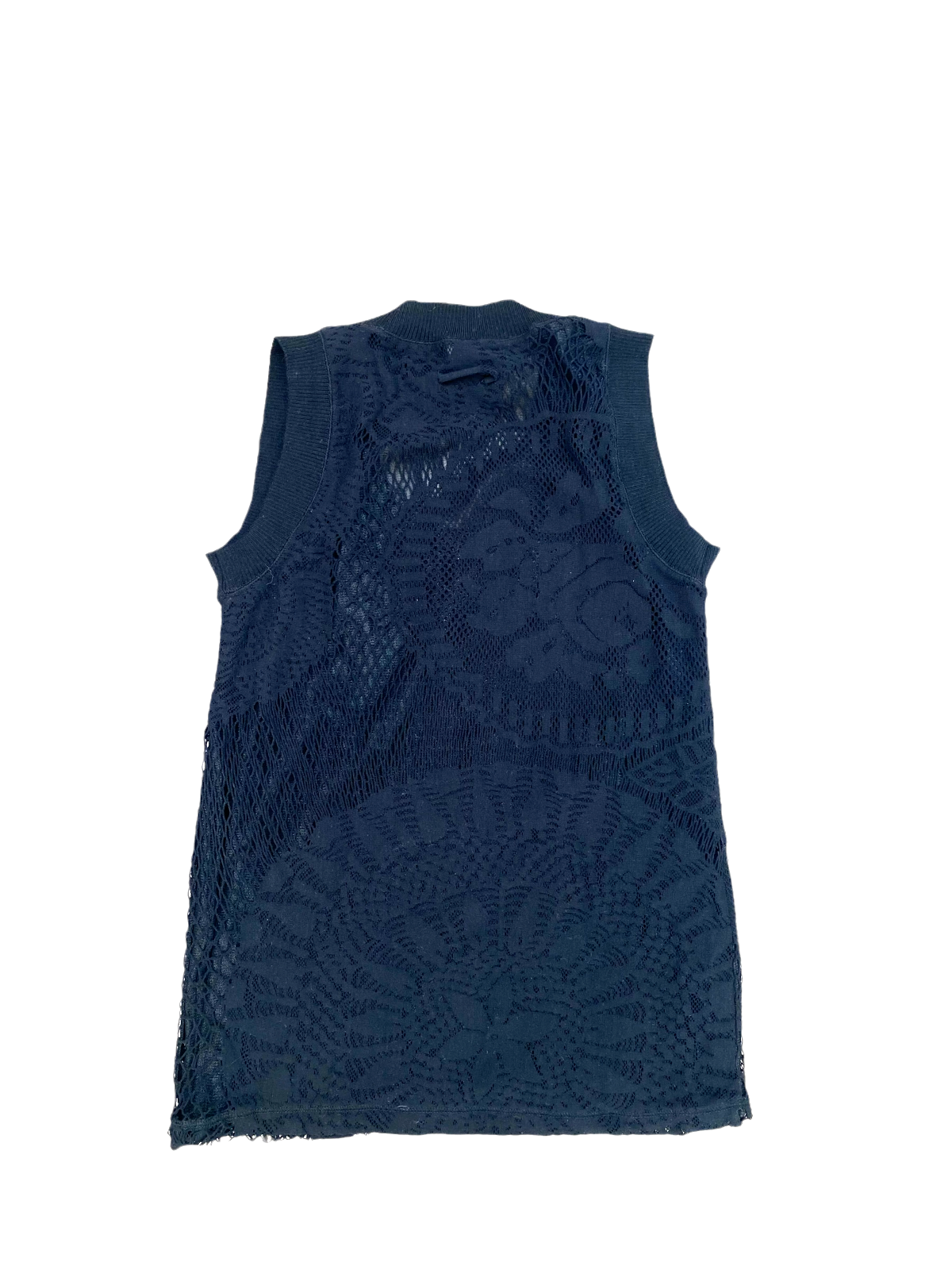 Soleil Vintage Black Embroidered Tank top