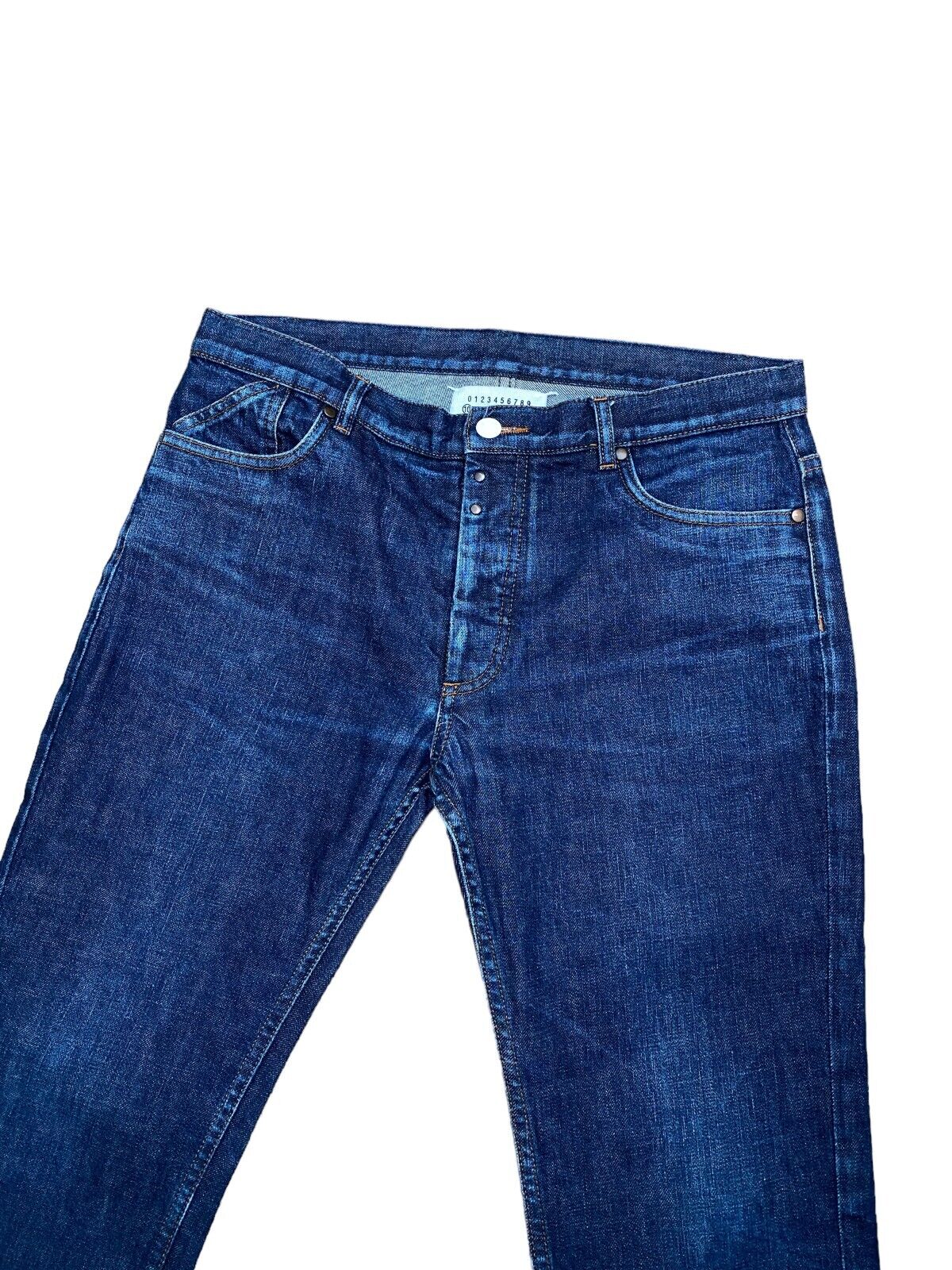 4 Stitches Blue Denim Jeans Size 48 / US 32 Slim Fit