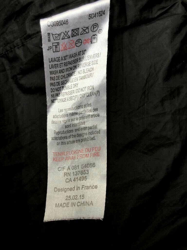 Trompe l’oeil denim Puffer jacket Fits S