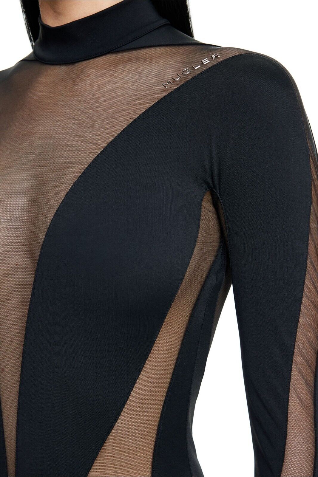 Women Black Mesh Sexy Dress