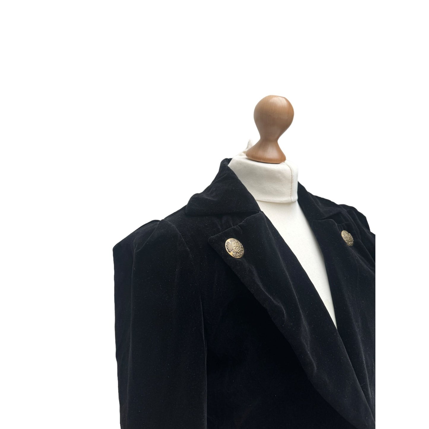Black Velvet Corduroy Blazer Jacket