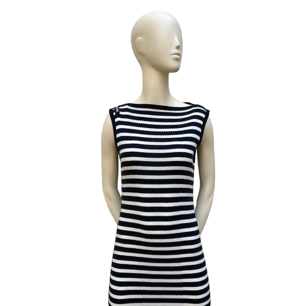 Vintage Knitted Striped Dress