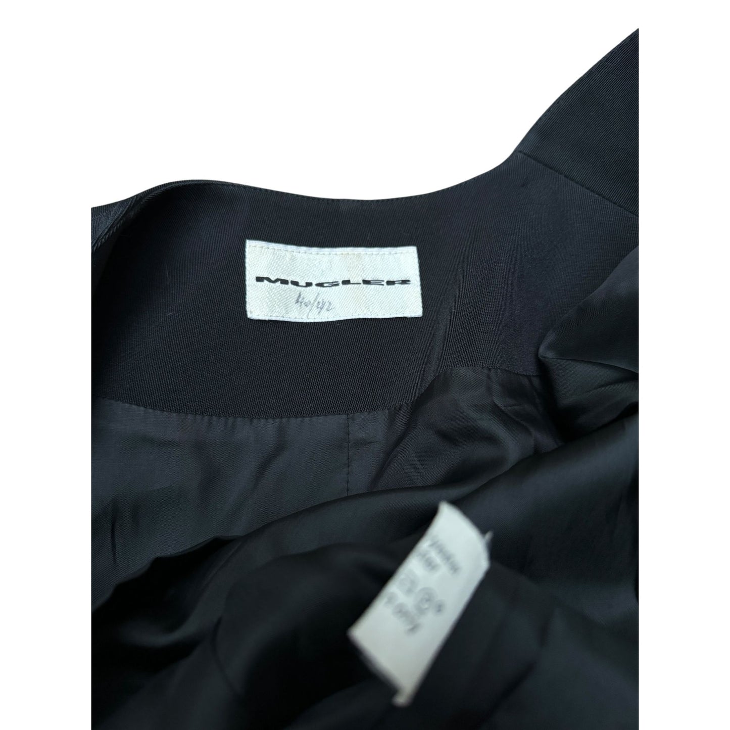 1990s Black Structured Blazer Jacket