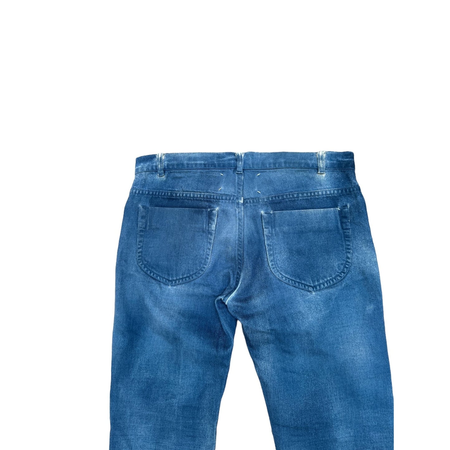 Vintage Blue Painted Denim Jeans