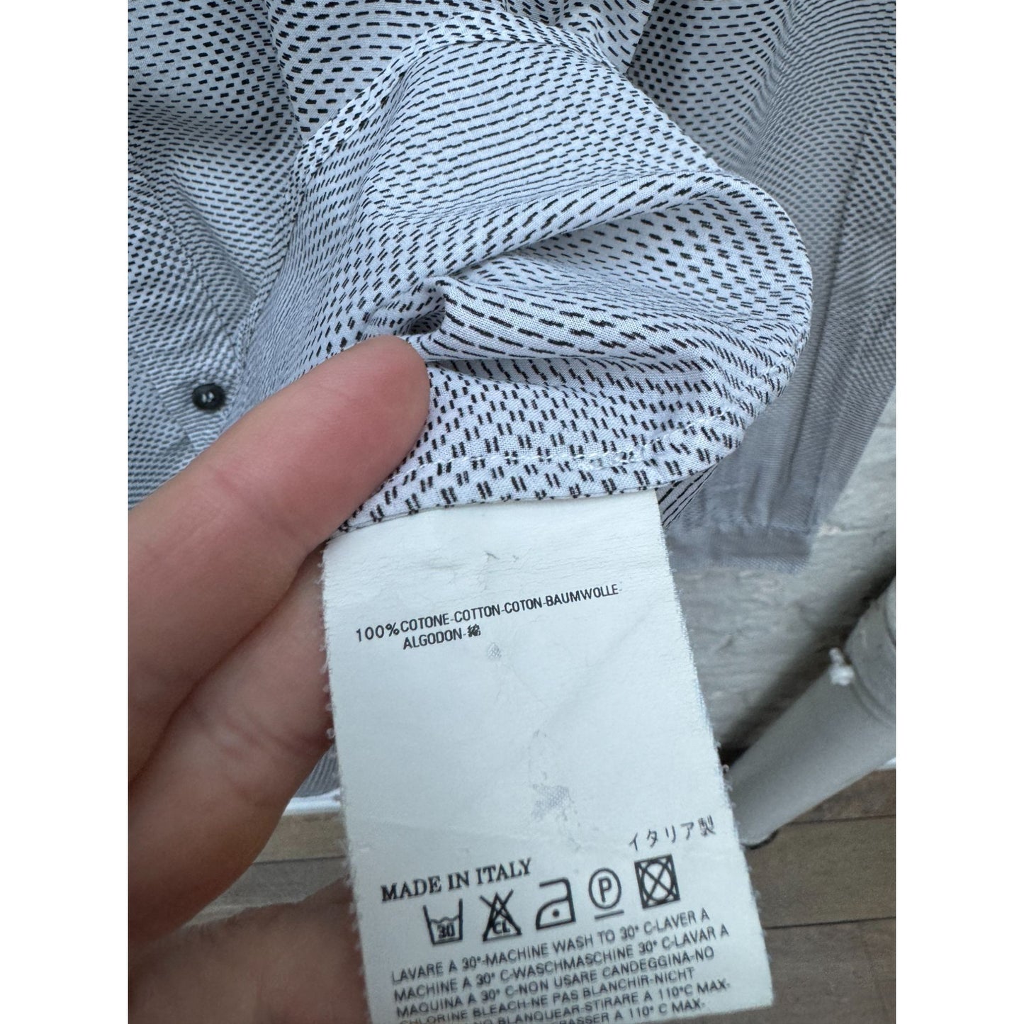 Vintage SS 2009 Trompe l’oeil printed shirt
