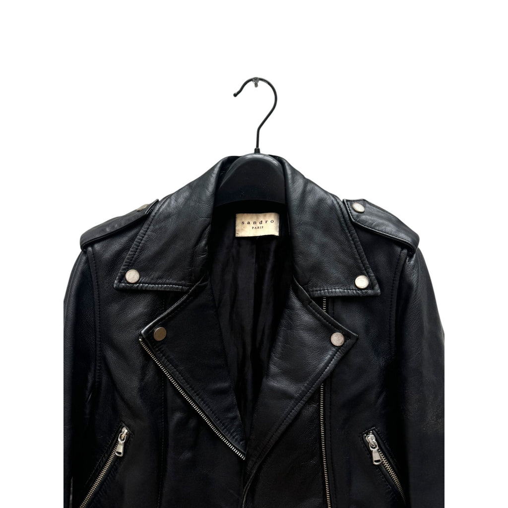 Black Biker Leather Jacket