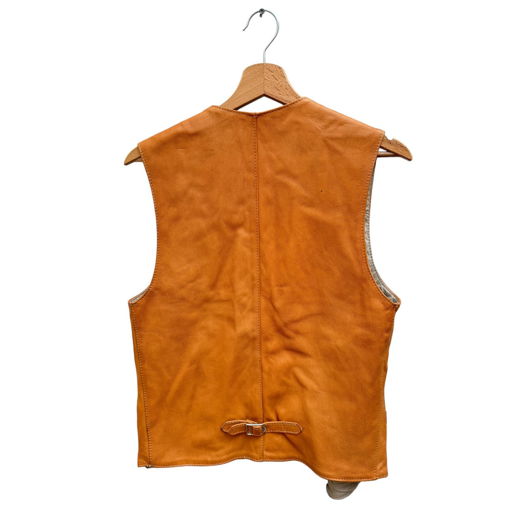 Archive SS 2005 Brown leather Vest Jacket  Size 50 / M