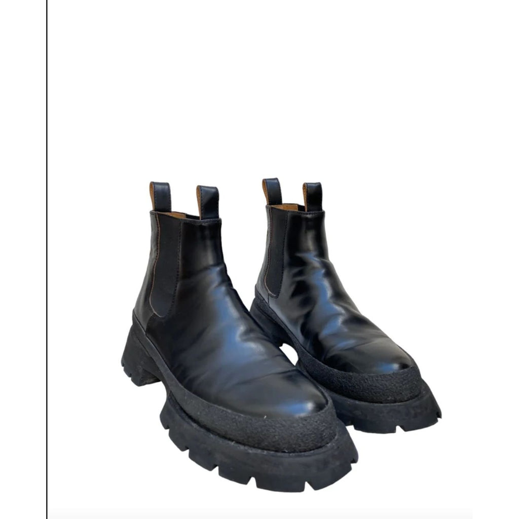 2020 Black Chelsea Boots Vibram Lug sole