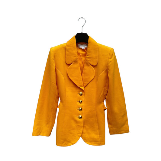 Vintage 1990s Yellow Heart Shape Blazer Jacket