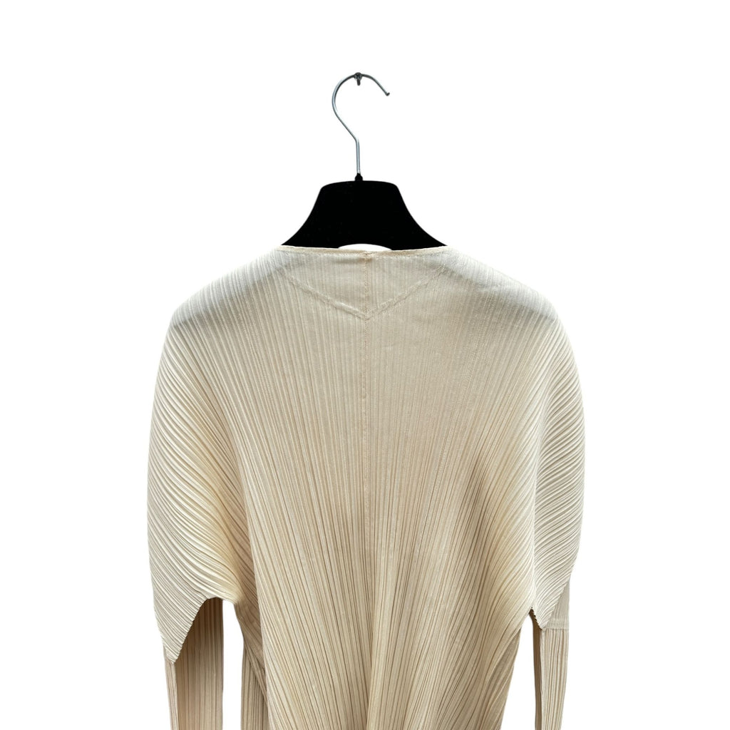 Pleats Please Beige Cardigan