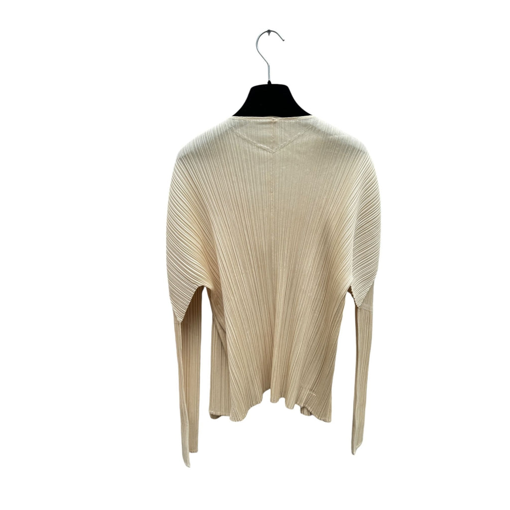 Pleats Please Beige Cardigan