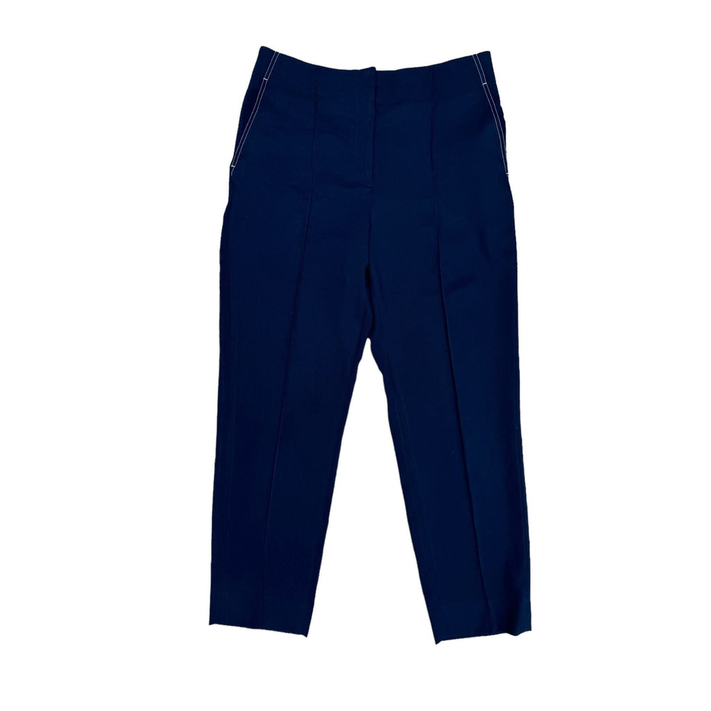 Phoebe Philo Navy Wool Wide Pants