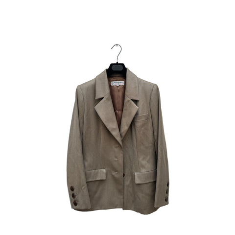 Vintage Beige Kaki Blazer Jacket