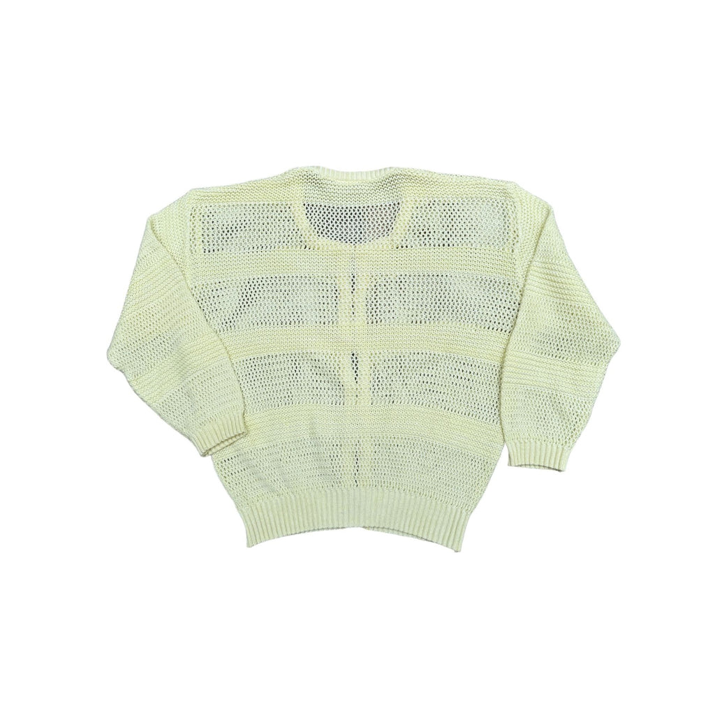 Vintage 1970S Light Yellow Knit