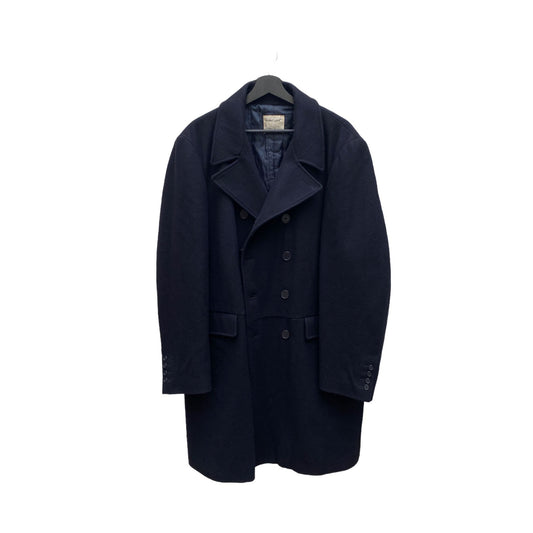 1997 Navy Wool Double Breasted Coat