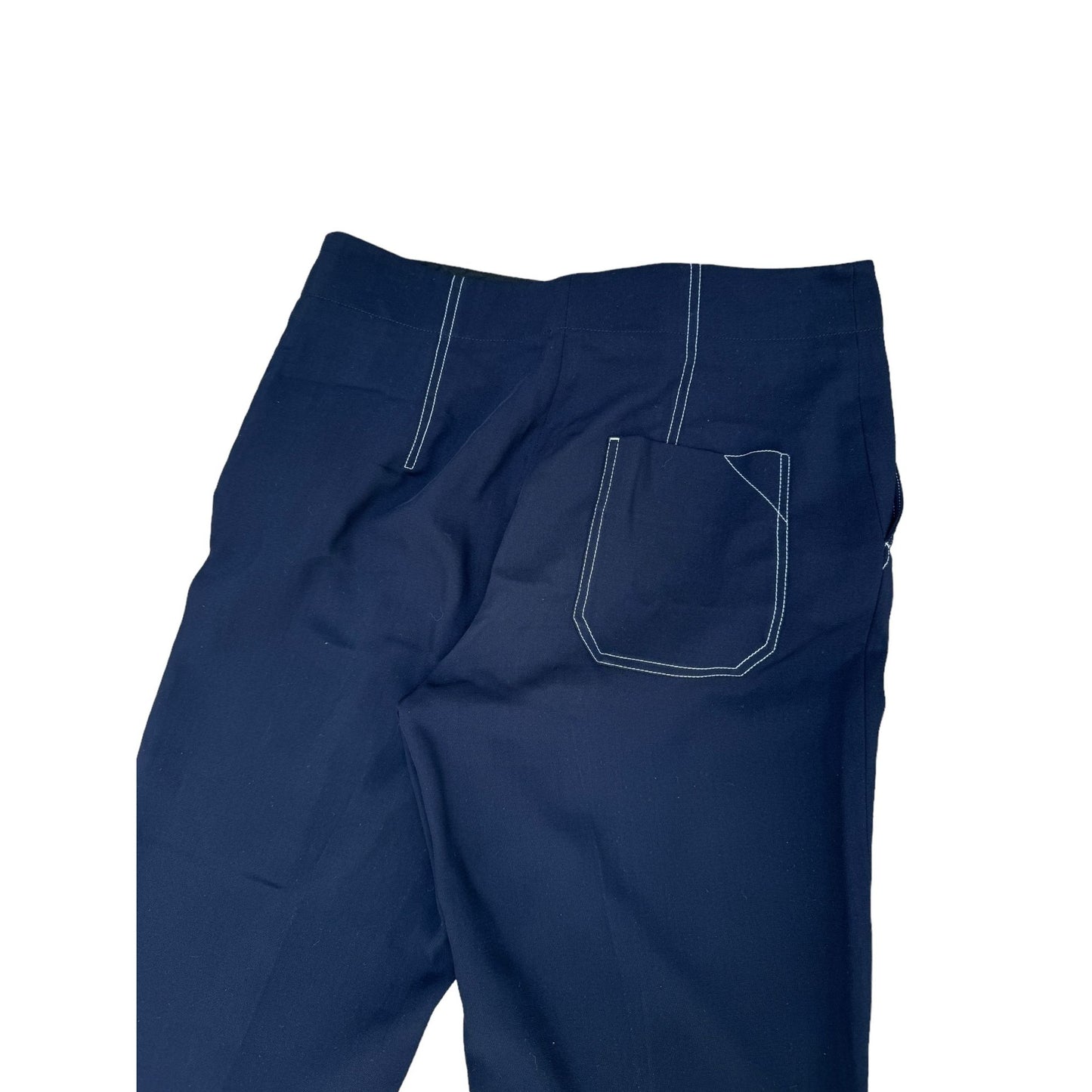 Phoebe Philo Navy Wool Wide Pants