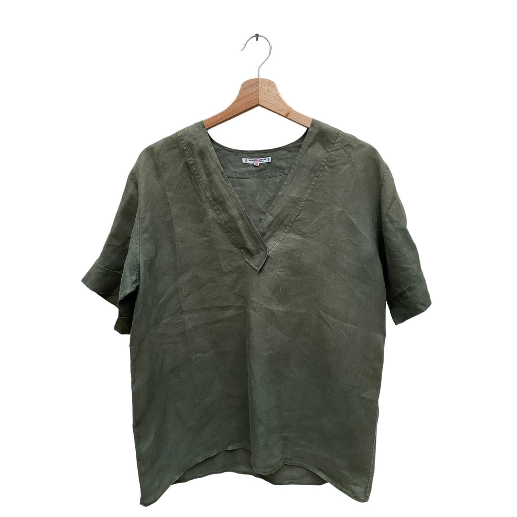 Vintage Kaki Linen T-shirt