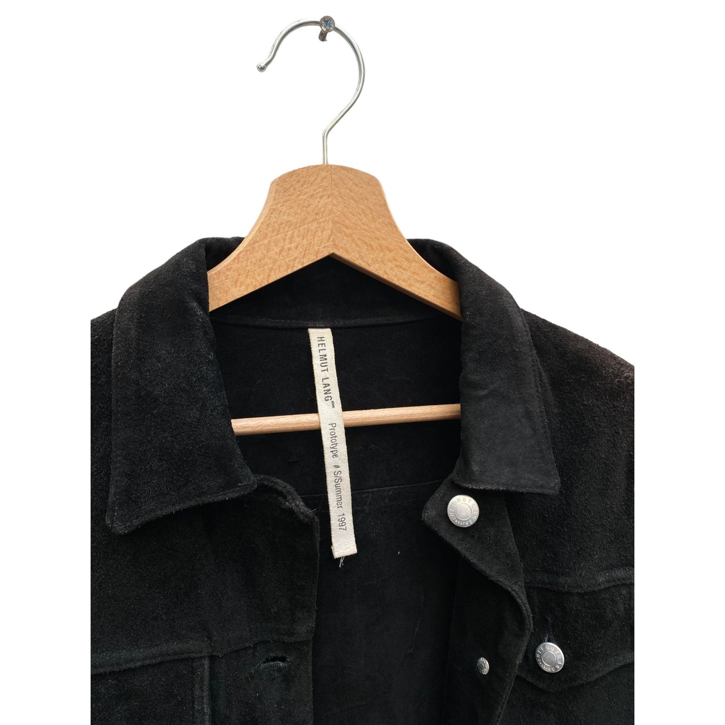 SS 1997 Black Suede Trucker Jacket