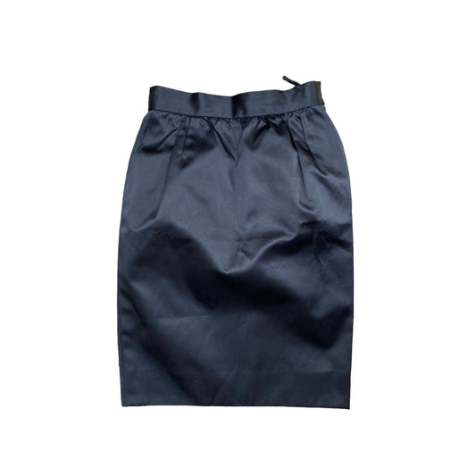 1970S Black Viscose Skirt
