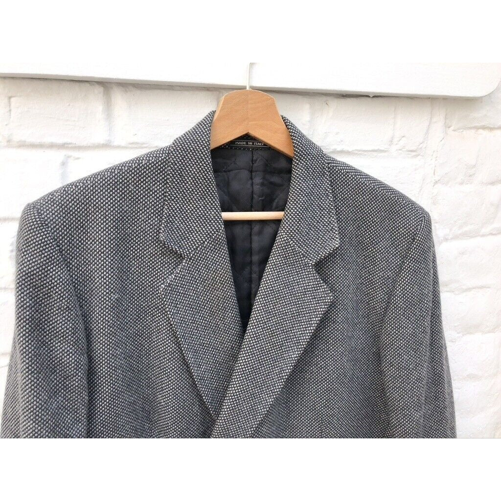 Double BreastedGrey Wool Coat