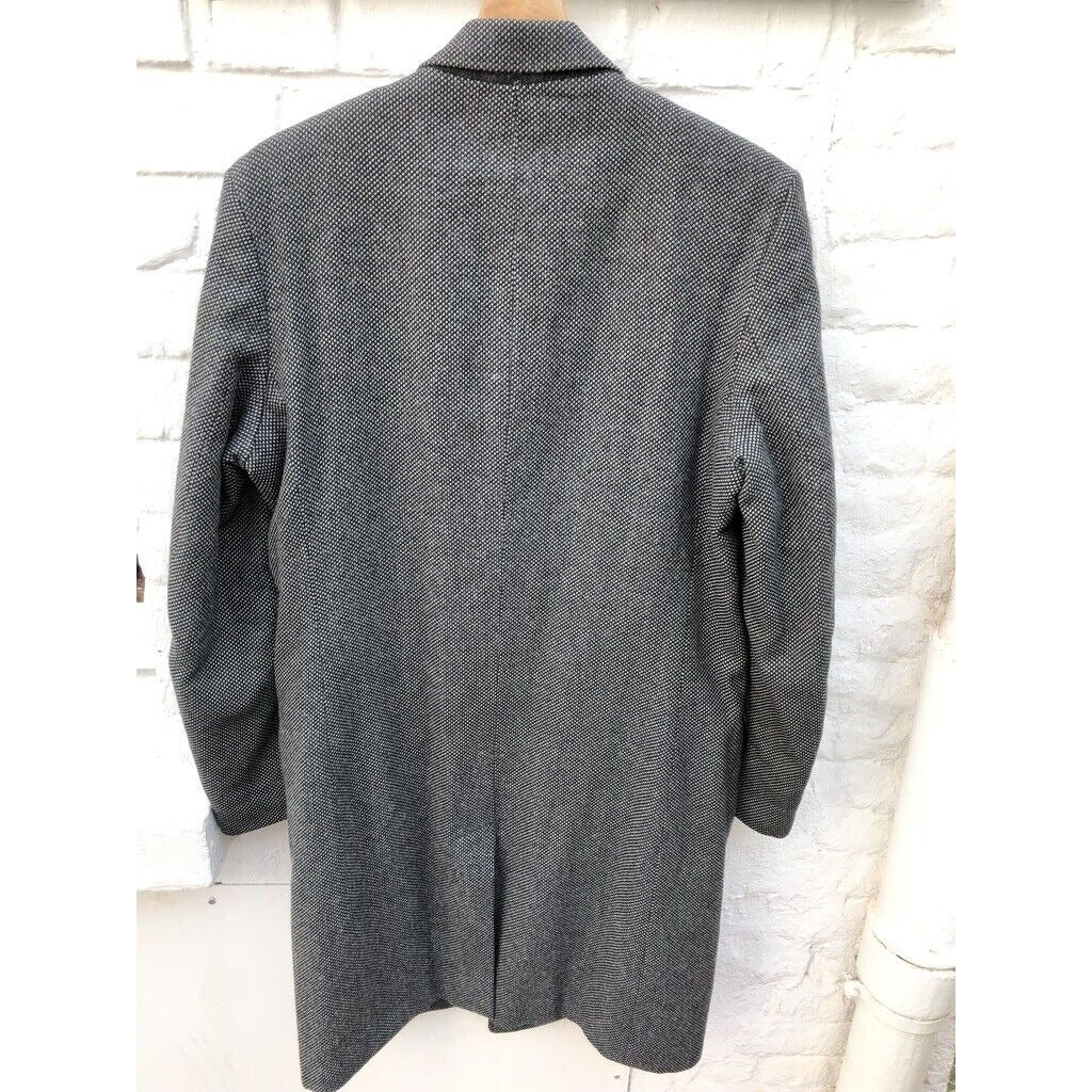 Double BreastedGrey Wool Coat