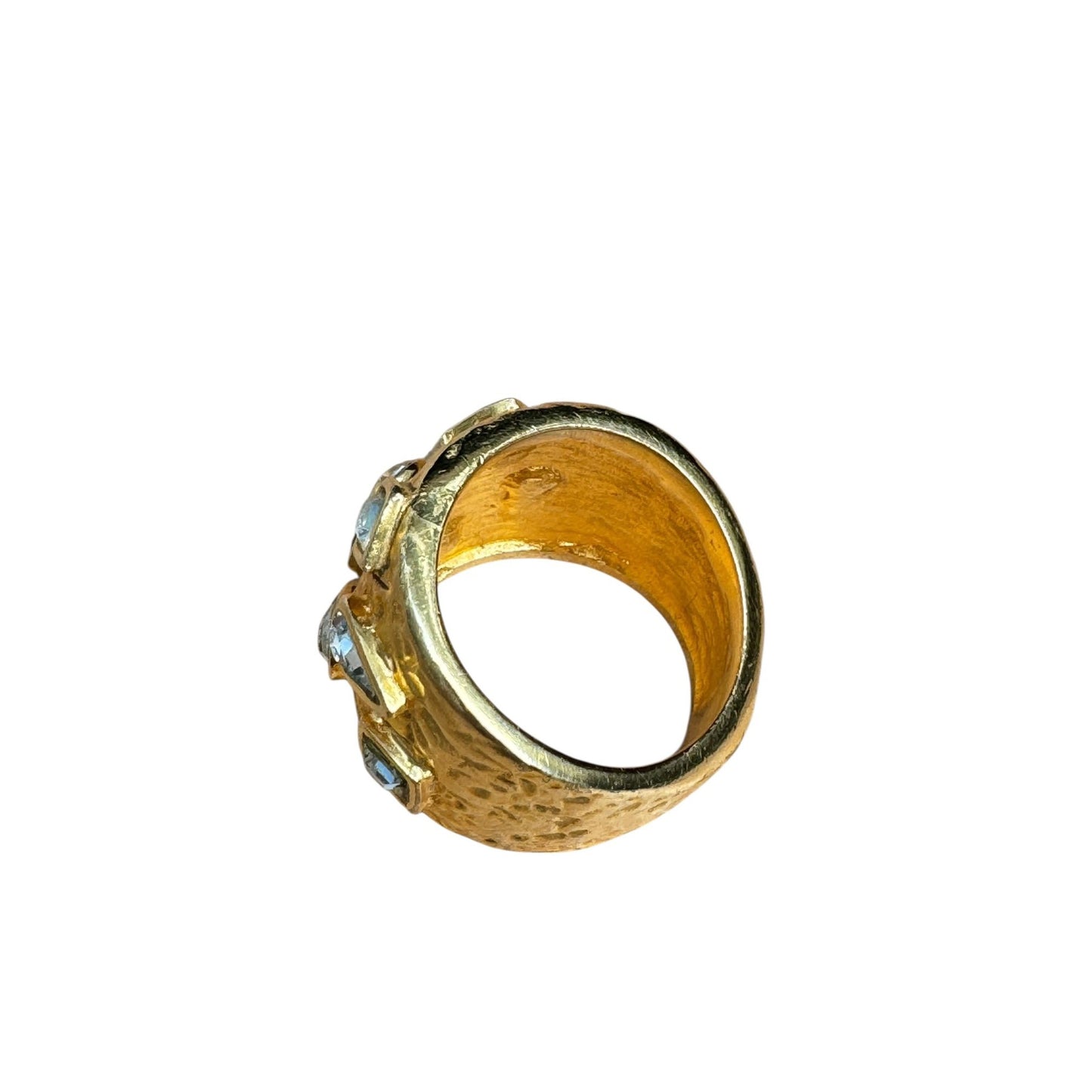Vintage 1980s Gold Statement Ring 