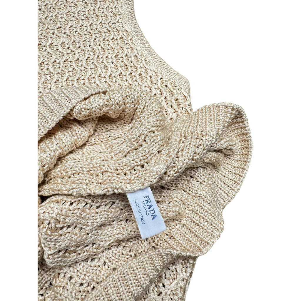 Beige Knitted vest