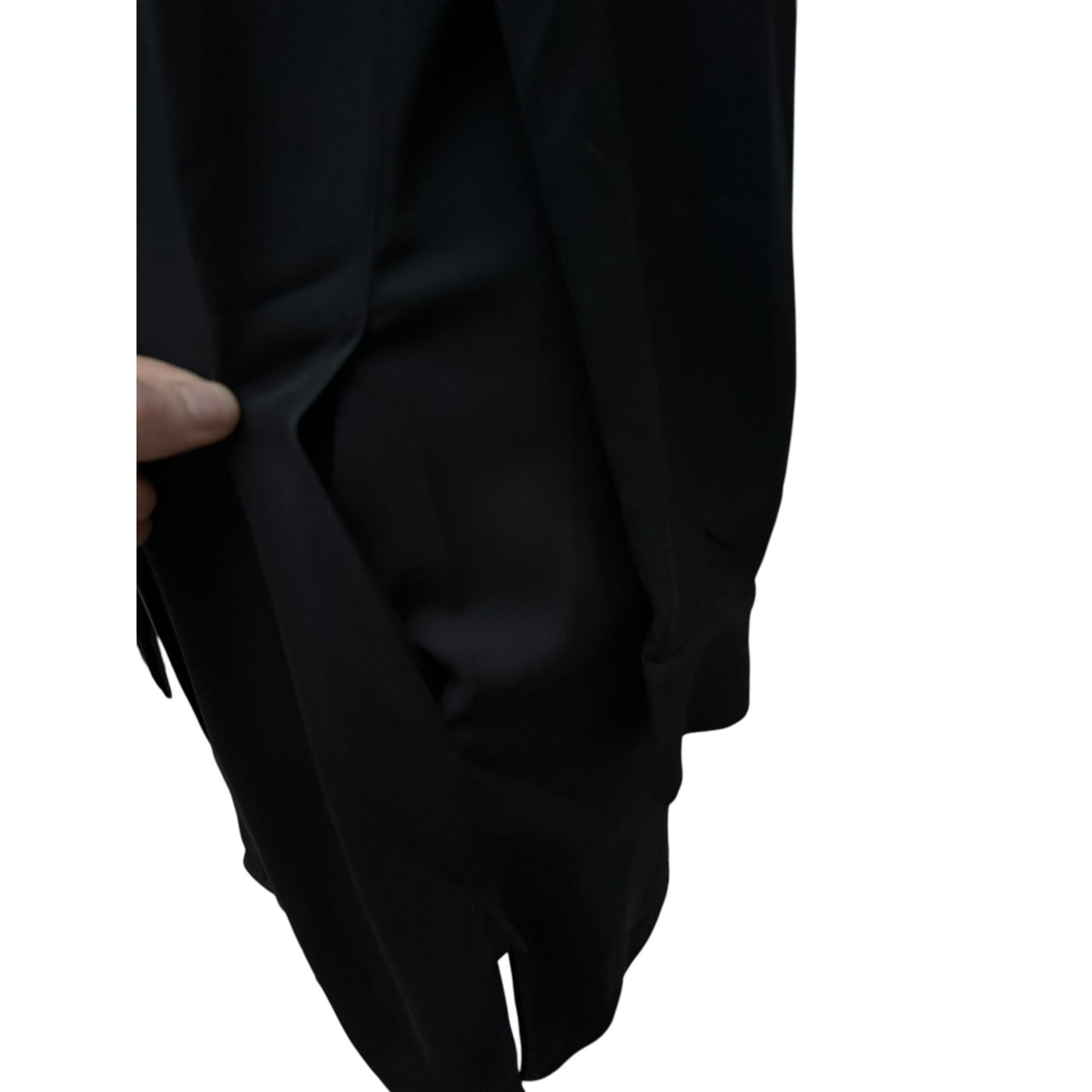 Phoebe Philo Black Silk Scarf-Neck Dress