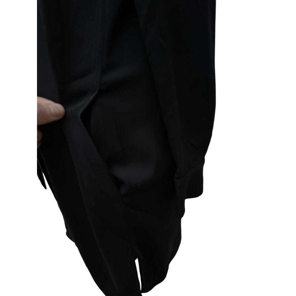 Phoebe Philo Black Silk Scarf-Neck Dress