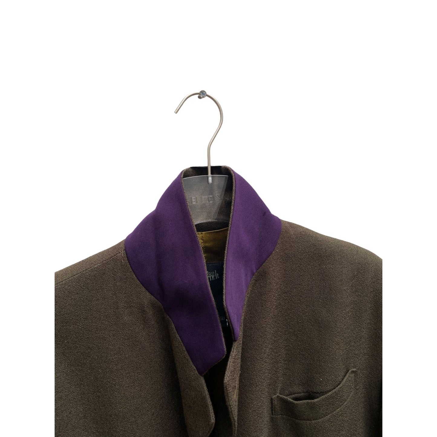 Jean Paul Gaultier Vintage 90s Kaki Wool Jacket Size 50 / L