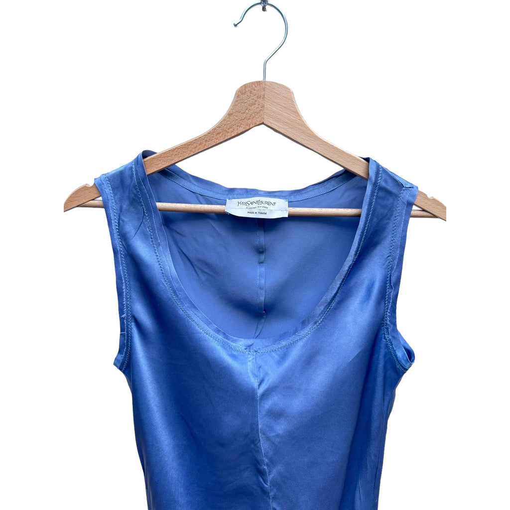 By Tom Ford  SS 2010 Blue Silk Top Blouse