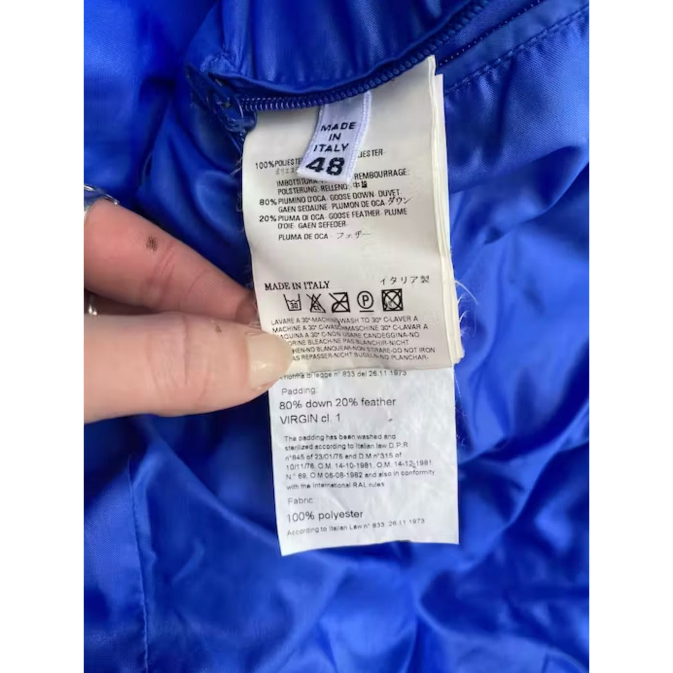 FW 2008 Blue Winter Puffer Jacket