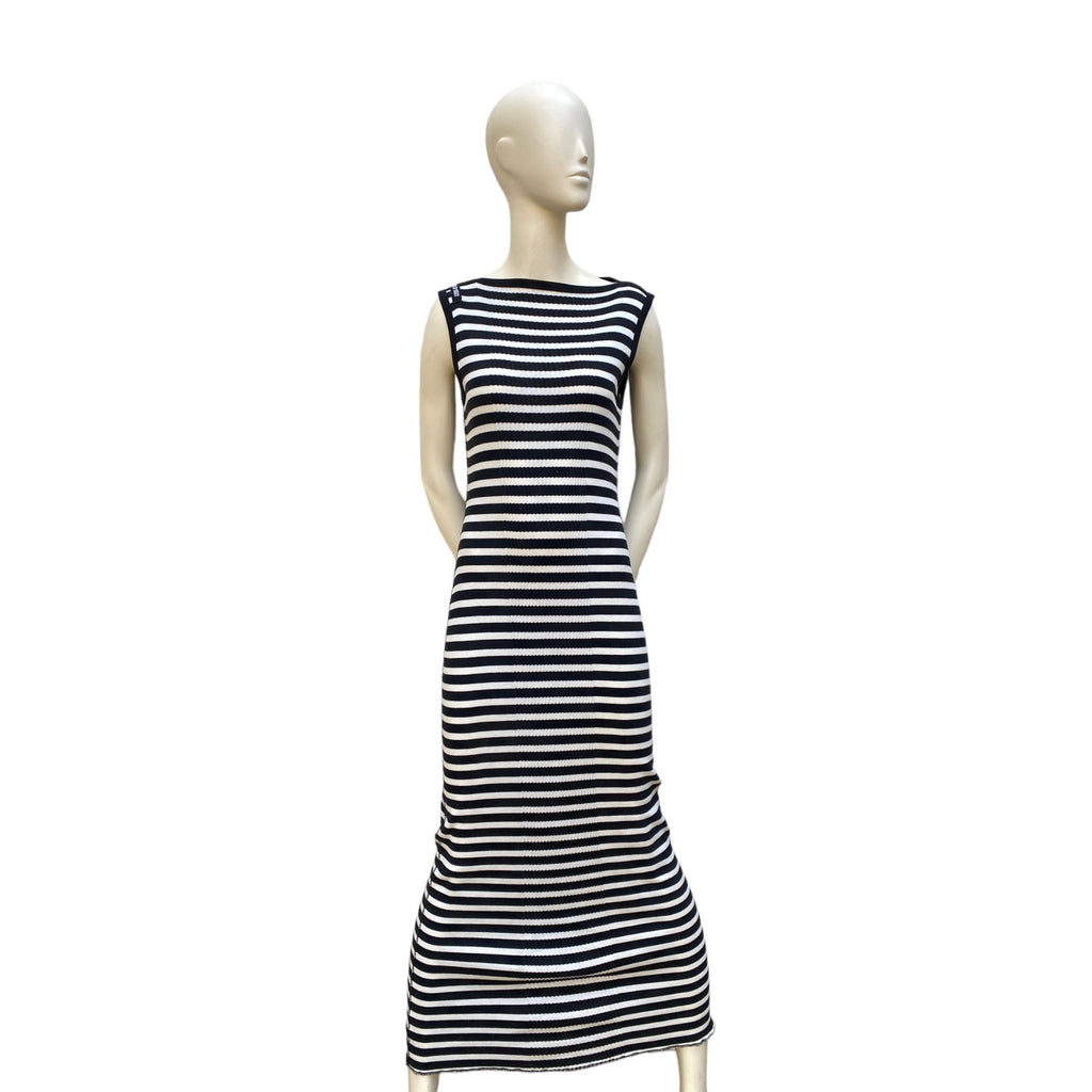 Vintage Knitted Striped Dress