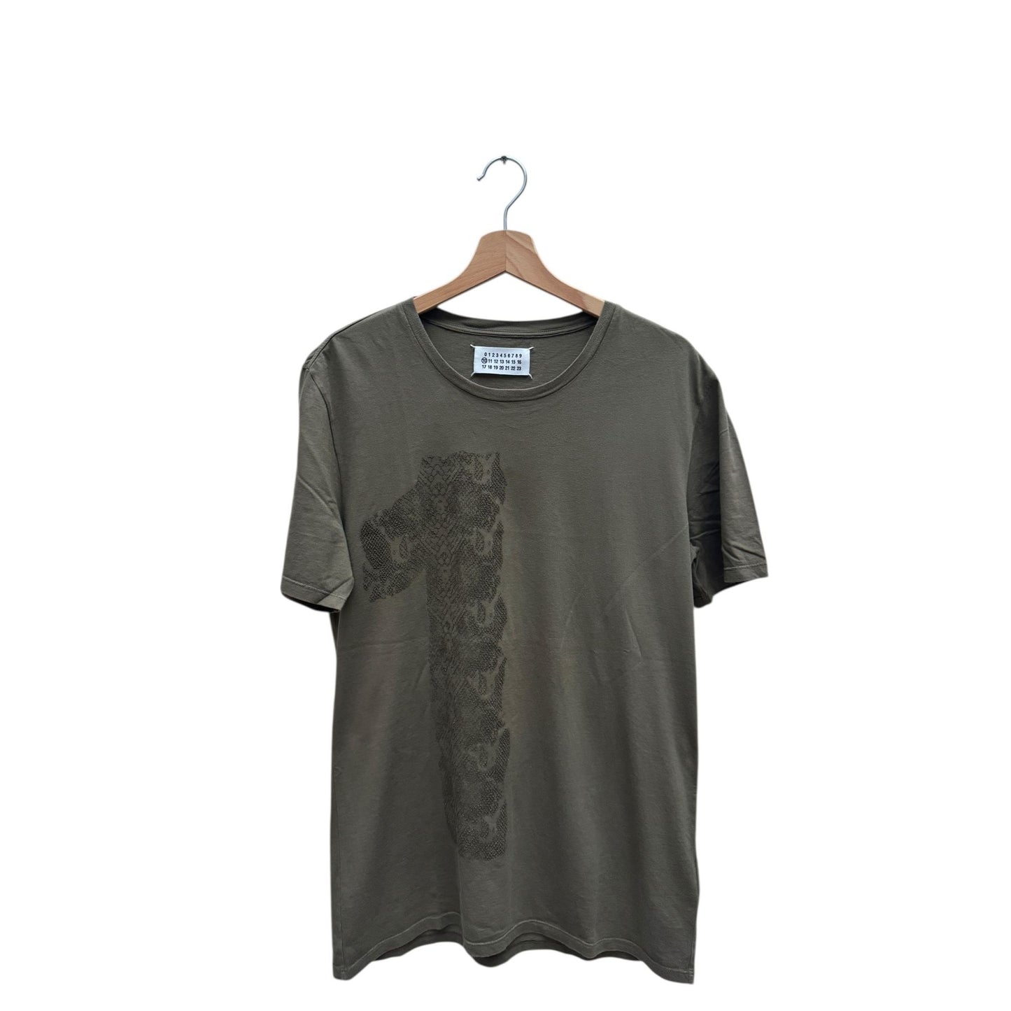 SS 2011 Khaki Snake-Motif T-Shirt