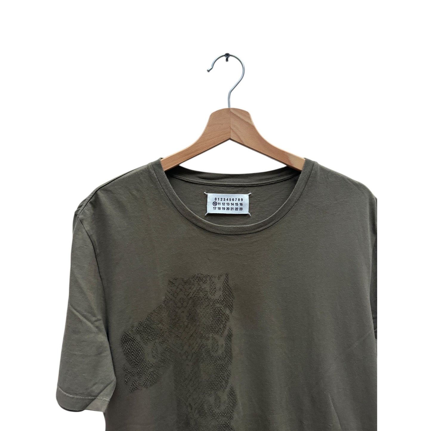 SS 2011 Khaki Snake-Motif T-Shirt