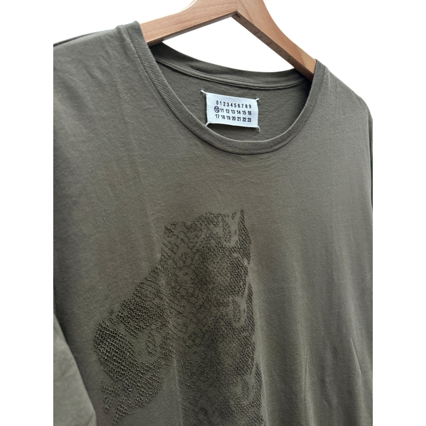 SS 2011 Khaki Snake-Motif T-Shirt