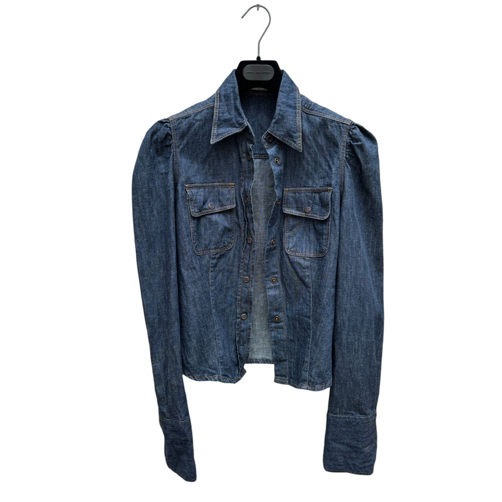 Raw denim shirt