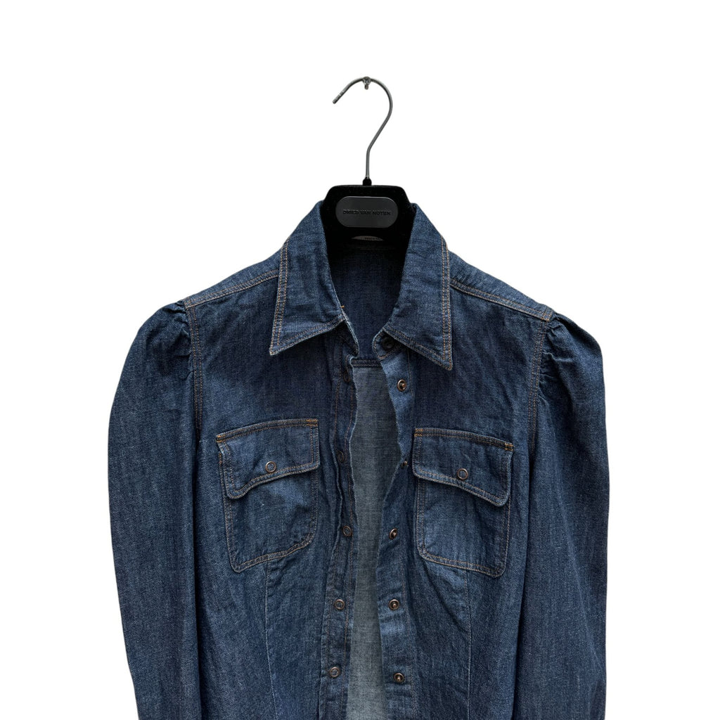 Raw denim shirt